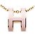 Hermès Hermes Pop H Anhänger Halskette Pink Golden - Ansicht 2