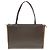 Borsa Tote Burberry in tela e pelle marrone