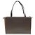 Borsa Tote Burberry in tela e pelle marrone - vista 2