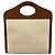 Borsa Burberry in tela e pelle Marrone Bianco - vista 2