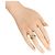 Anello Cartier Trinity 18K Oro Giallo Rosa e Bianco Argento D'oro - vista 2