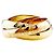 Anello Cartier Trinity 18K Oro Giallo Rosa e Bianco Argento D'oro - vista 3