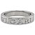 Bulgari Bvlgari Ehering aus 18K Weißgold mit Diamanten Silber - Ansicht 4