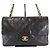 Chanel Vintage Classic Double Flap Quilted Lambskin Medium Noir - vue 2
