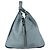 Bolsa de mão Loewe Hammock Medium em couro Azul claro - vista 2