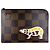 Borsa a pochette Louis Vuitton Damier Giant NIGO Pochette Jour Damier ebene