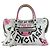 Borsa Balenciaga Classic City Graffiti Nero Rosa Bianco
