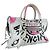 Borsa Balenciaga Classic City Graffiti Nero Rosa Bianco - vista 11