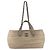 Bolsa Chanel em ráfia e couro Light Beige Bege