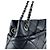 Timeless Borsa a tracolla Chanel in vitello martellato nero - vista 6