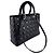 Borsa a mano in pelle nera Christian Dior Nero - vista 11