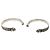 Bracciale rigido Gucci Interlocking G Lion Head in argento - vista 4