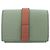 Cartera compacta de piel Loewe Anagram Trifold Verde