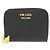 Prada Saffiano Triangle Logo Black Coin Purse