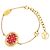 Bracelete Lady Lucky Charm Louis Vuitton Vermelho Dourado
