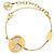 Bracelete Lady Lucky Charm Louis Vuitton Vermelho Dourado - vista 3