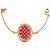 Bracelete Lady Lucky Charm Louis Vuitton Vermelho Dourado - vista 4