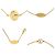 Bracelete Lady Lucky Charm Louis Vuitton Vermelho Dourado - vista 5