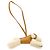 Hermès Hermes Badi Agneau Milo Mouton Sesame Z Stamp Bag Charm Marrone - vista 3