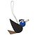 Hermès Hermes Birdy Taschenanhänger Schwarz Blau - Ansicht 3