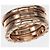 Bulgari Bvlgari B.zero1 Ring mit 3 Bändern in 18K Roségold - Ansicht 7