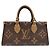 Bolso Louis Vuitton OnTheGo EW Monogram Castaño
