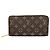 Portafoglio lungo Louis Vuitton Monogram Canvas Marrone