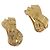 Orecchini Christian Dior metallo Gold Tone Auth SW2809
