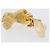 Orecchini Christian Dior metallo Gold Tone Auth SW2809 - vista 5