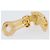 Orecchini Christian Dior metallo Gold Tone Auth SW2809 - vista 8