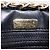 Bolsa de Ombro com Corrente BALLY em Couro Preto e Dourado Auth 201246 - vista 18