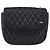 Bolsa de Ombro com Corrente BALLY em Couro Preto e Dourado Auth 201246 - vista 2