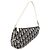 Christian Dior Trotter Saddle Accessory Pouch PVC Black White Auth 201266V