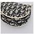 Christian Dior Trotter Saddle Accessory Pouch PVC Black White Auth 201266V - view 12