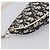 Christian Dior Trotter Saddle Accessory Pouch PVC Black White Auth 201266V - view 13