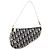 Christian Dior Trotter Saddle Accessory Pouch PVC Black White Auth 201266V - view 2