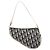 Christian Dior Trotter Saddle Accessory Pouch PVC Black White Auth 201266V - view 3
