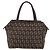 Borsa a mano FENDI Zucchino Canvas Marrone Auth 203176 - vista 3