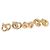 Orecchini Christian Dior metallo set da 3 tono oro Auth SW2810