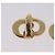 Orecchini Christian Dior metallo set da 3 tono oro Auth SW2810 - vista 4