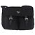 Bolsa de Ombro PRADA Nylon Black Silver Auth 197698A Preto Prata - vista 2