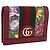 Cartera GUCCI Web Sherry Line Trifold PVC Rojo Dorado 523155 Auth 203338M