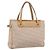 Céline Borsa a mano CELINE C Macadam Canvas Beige Tono Oro Auth 201317