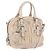 PRADA Gathered Handtasche aus Leder 2way Ivory Silver Auth 203005V Silber Roh