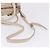 PRADA Gathered Handtasche aus Leder 2way Ivory Silver Auth 203005V Silber Roh - Ansicht 10