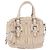 PRADA Gathered Handtasche aus Leder 2way Ivory Silver Auth 203005V Silber Roh - Ansicht 2