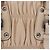 PRADA Gathered Handtasche aus Leder 2way Ivory Silver Auth 203005V Silber Roh - Ansicht 4