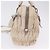 PRADA Gathered Handtasche aus Leder 2way Ivory Silver Auth 203005V Silber Roh - Ansicht 5