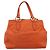 Borsa Miu Miu Vitellolux in pelle 2way Orange Gold Auth 197285V D'oro Arancione - vista 2