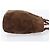Borsa Tote con catena CHANEL in camoscio marrone CC Auth 200525 - vista 4